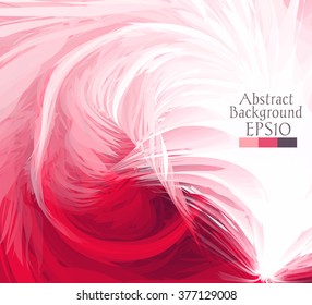 Macro feathers. The abstract background drawn with a brush feather. Vector illustration