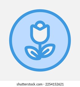 Icono de macro en azul sobre cámara, uso para presentación de aplicación móvil del sitio web