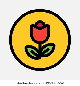 Icono de macro con estilo de línea rellena sobre cámara, uso para presentación de aplicación móvil del sitio web