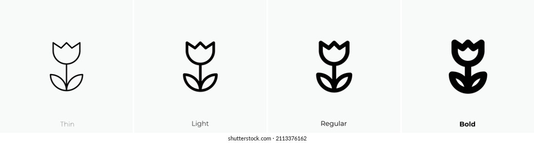 macro icon. Thin, Light Regular And Bold style design isolated on white background