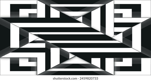  Macro image of folded paper in geometric shapes, three-dimensional effect, abstract background