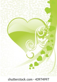 macro pattern background with decorated heart