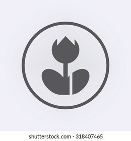 Macro photo frame sign in circle . Vector illustration