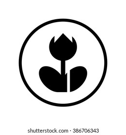 Macro photo frame sign in circle . Vector illustration