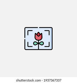 Macro photo icon sign vector,Symbol, logo illustration for web and mobile