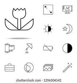 macro shooting icon. photography icons universal set for web and mobile