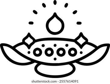 Macro shot of Bhai Dooj offering tray concept as A macro shot of a Bhai Dooj offering tray zooming in on the intricate patterns and glowing decorations. The tray futuristic design reflects a blend of