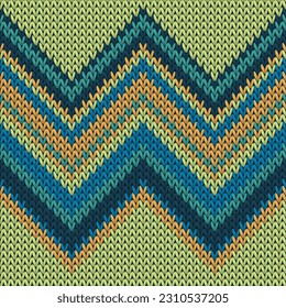 Macro zig zal lines christmas knit geometric seamless pattern. Pullover knitwear structure imitation. Fashionable seamless knitted pattern. Handicraft backdrop.