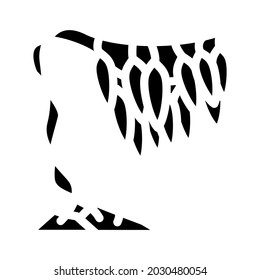 macrocystis seaweed glyph icon vector. macrocystis seaweed sign. isolated contour symbol black illustration
