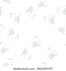 macrocystis seaweed glyph vector seamless pattern. macrocystis seaweed signthin illustration
