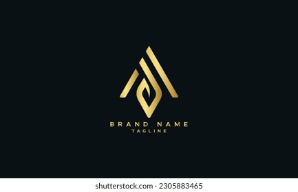 MAD, AMD, AD, DA, MD, DM, Resumen diseño inicial de logotipo de letra monograma