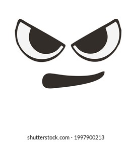 Mad Angry Face Expression Stock Vector (Royalty Free) 1997900213 ...