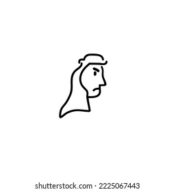 Concepto de ícono de árabe masculino