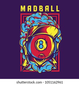 Mad Ball Illustration