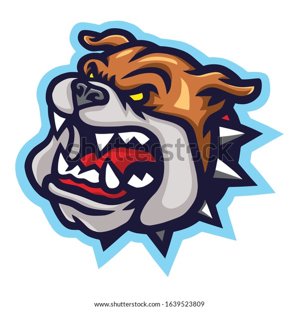 Mad Bulldog\
Logo Mascot Vector Design\
Template