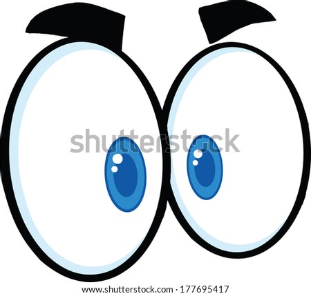 Mad Cartoon Eyes Stock Vector (Royalty Free) 177695417 - Shutterstock