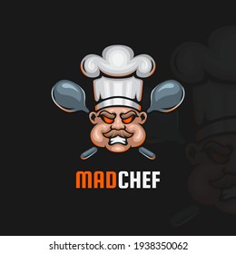 Mad chef logo in esport style