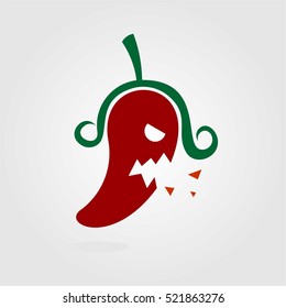 MAD CHILI LOGO COMPANY FOOD TEMPLATE EMBLEM BUSINESS SIGN SYMBOL