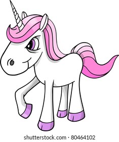 Mad crazy angry Unicorn Pony horse Vector Illustration svg