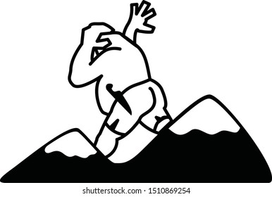 A mad dangerous giant roaming about