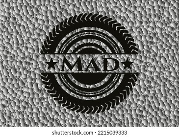 Schwache, dunkle Ikone oder Emblem mit Blasenhintergrund. Vektorgrafik. Detaillierte Angaben. 
