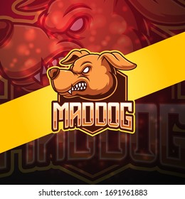 Mad Dog Esport Mascot Logo Design