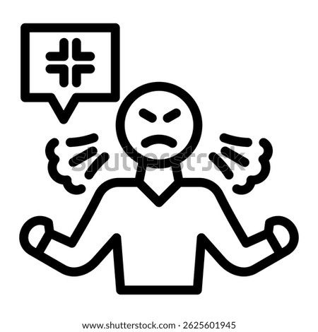 Mad Icon Element For Design