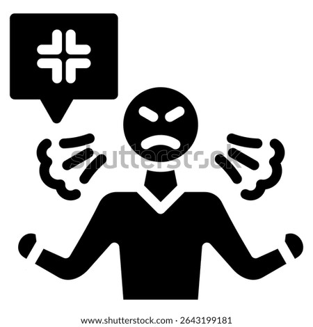 Mad Icon Element For Design