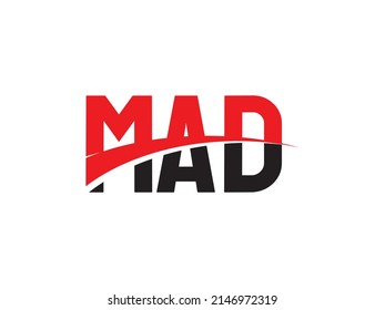 MAD Letter Initial Logo Design Vector Illustration