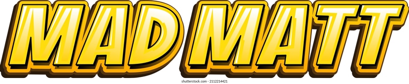Textedesign-Illustration des Matt-Logos