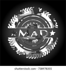 Mad on grey camouflage pattern