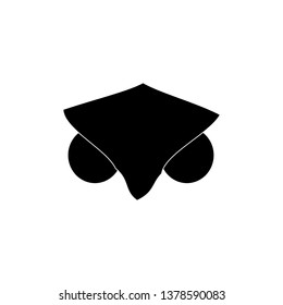 Mad owl face vector illustration