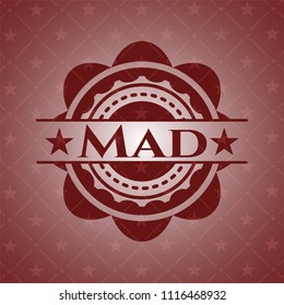 Mad realistic red emblem