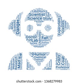 mad scientist word cloud. tag cloud about mad scientist