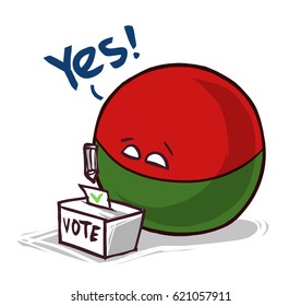 Madagascar country ball voting yes