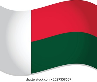 Madagascar Country Flag 3D Vector