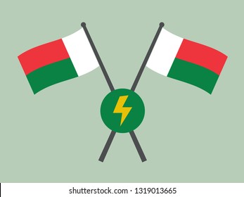 Madagascar Emblem Electricity
