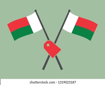 Madagascar Emblem Label
