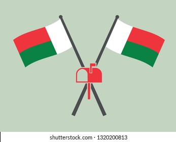 Madagascar Emblem Mailbox