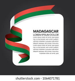Madagascar flag background