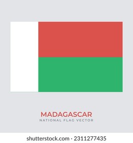 madagascar flag design, National flag of madagascar vector design file format eps