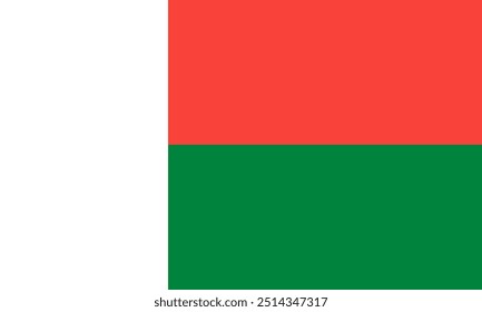 Madagascar flag national material design