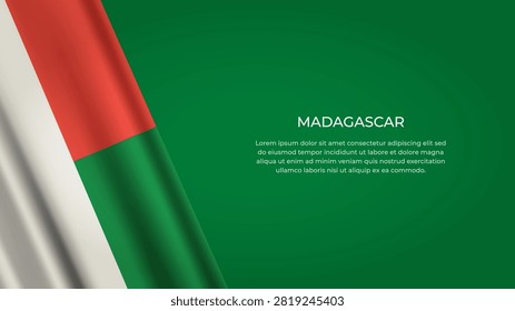 MADAGASCAR Flag with Original color