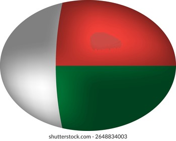 Madagascar Flag Sphere - Malagasy National Emblem