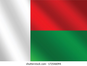 madagascar  flag themes idea design 