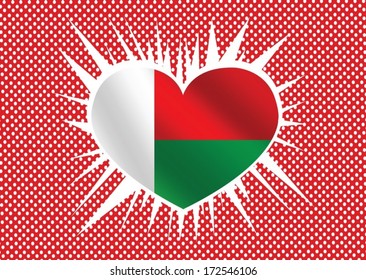 madagascar  flag themes idea design 