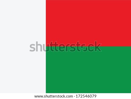 madagascar  flag themes idea design 