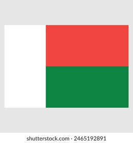 Madagascar Flag Vector Design ,Eps File