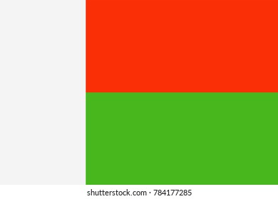 Madagascar Flag Vector Icon - Illustration