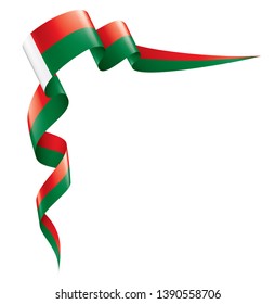 Madagascar flag, vector illustration on a white background